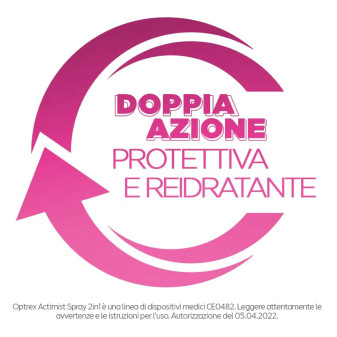 Optrex ActiMist Collirio Spray 2in1 Reidratante e Protettitvo per Occhi Secchi e Stanchi - Flacone