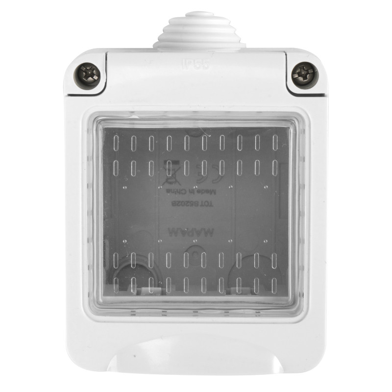 MAPAM Idrobox IP55 GEM 2P - mod. S6202B - Compatibile con Vimar PLANA