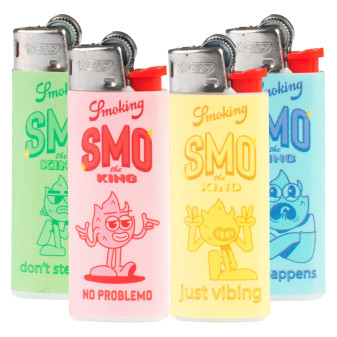 Bic Mini J25 Accendini Piccoli Fantasia Smo The King - Serie da 5 Accendini