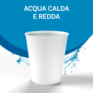 Bicchieri in Carta Riciclabile Colore Bianco da 240ml - Confezione da 50 Bicchieri