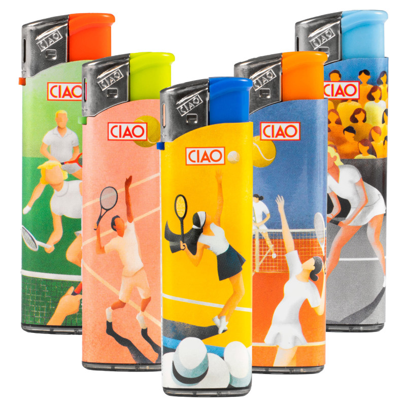 Ciao Accendini Elettronici Large Fantasia Grand Slam - Serie da 5 Accendini