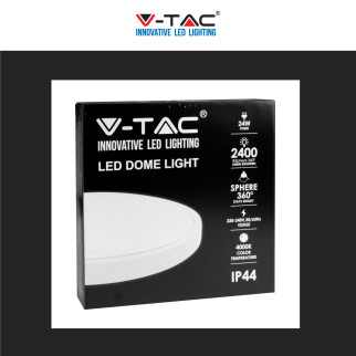 V-Tac VT-8624 Plafoniera LED Rotonda 24W SMD IP44 Colore Bianco