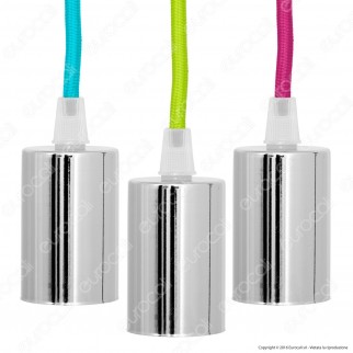 V-TAC VT-7338 Lampadario a Sospensione in Metallo con Cavo Colorato e