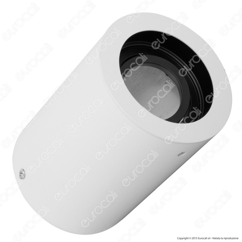 V-Tac VT 796 Portafaretto Orientabile Rotondo Bianco da Soffitto per