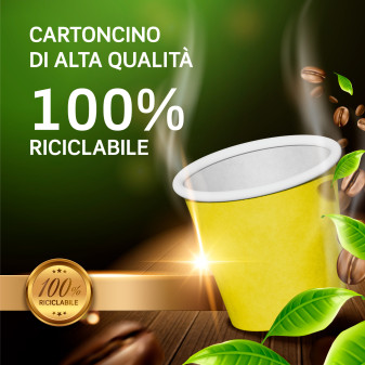 Bicchierini da Caffè in Carta Riciclabile Colore Giallo da 65ml - Confezione da 50 Bicchieri