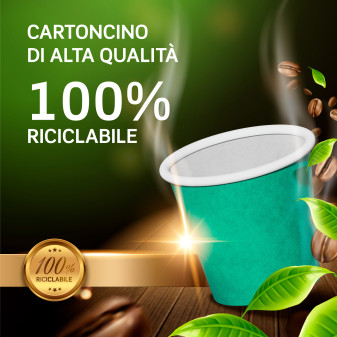 Bicchierini da Caffè in Carta Riciclabile Colore Verde da 65ml - Confezione da 50 Bicchieri