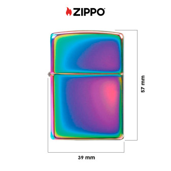 Zippo Accendino a Benzina Ricaricabile ed Antivento Multi Color -