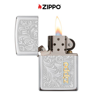 Zippo Accendino a Benzina Ricaricabile ed Antivento con Fantasia