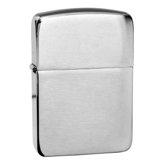 Zippo Accendino a Benzina Ricaricabile ed Antivento Brushed Chrome