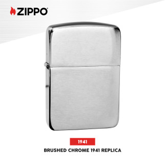 Zippo Accendino a Benzina Ricaricabile ed Antivento Brushed Chrome