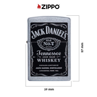 Zippo Accendino a Benzina Ricaricabile ed Antivento con Fantasia Jack