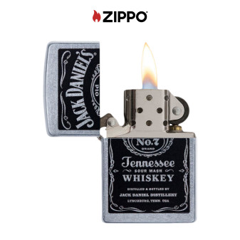 Zippo Accendino a Benzina Ricaricabile ed Antivento con Fantasia Jack