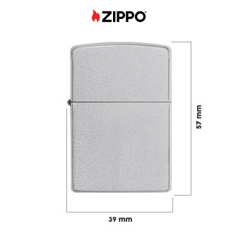 Zippo Accendino a Benzina Ricaricabile ed Antivento Satin Chrome -