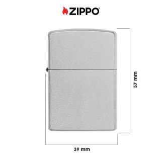 Zippo Accendino a Benzina Ricaricabile ed Antivento Satin Chrome -