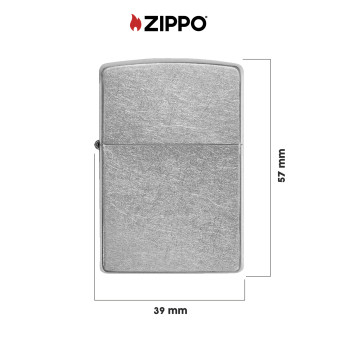 Zippo Accendino a Benzina Ricaricabile ed Antivento Street Chrome -