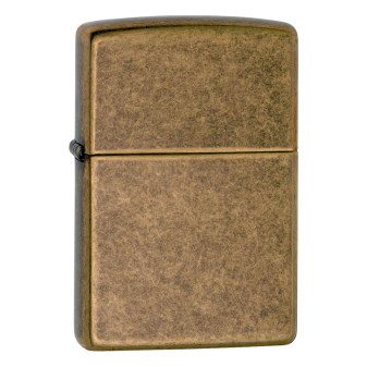 Zippo Accendino a Benzina Ricaricabile ed Antivento Antique Brass -