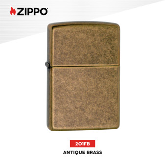 Zippo Accendino a Benzina Ricaricabile ed Antivento Antique Brass -