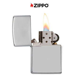 Zippo Accendino a Benzina Ricaricabile ed Antivento High Polish