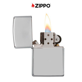 Zippo Accendino a Benzina Ricaricabile ed Antivento High Polish