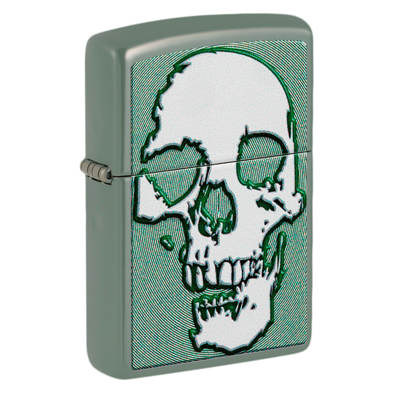 Zippo Accendino a Benzina Ricaricabile ed Antivento con Fantasia Skull Design - mod. 48489