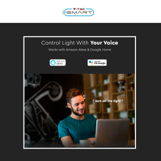 V-Tac Smart VT-5142 Lampadina LED Wi-Fi E27 14W Bulb A65 Goccia