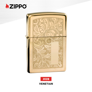 Zippo Accendino a Benzina Ricaricabile ed Antivento Venetian - mod.