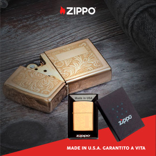 Zippo Accendino a Benzina Ricaricabile ed Antivento Venetian - mod.