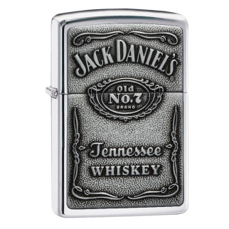 Zippo Accendino a Benzina Ricaricabile ed Antivento con Fantasia Jack