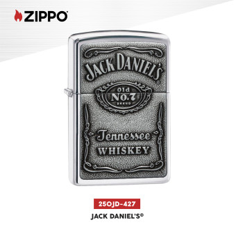 Zippo Accendino a Benzina Ricaricabile ed Antivento con Fantasia Jack