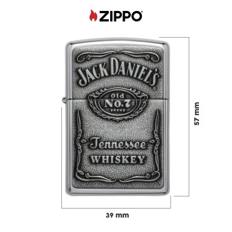 Zippo Accendino a Benzina Ricaricabile ed Antivento con Fantasia Jack