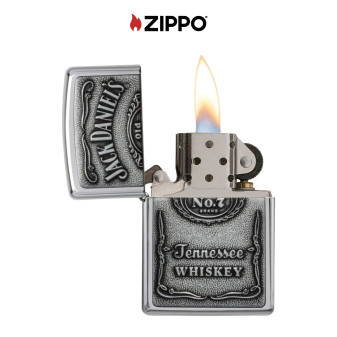Zippo Accendino a Benzina Ricaricabile ed Antivento con Fantasia Jack