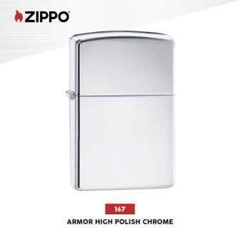 Zippo Accendino a Benzina Ricaricabile ed Antivento Armor High Polish