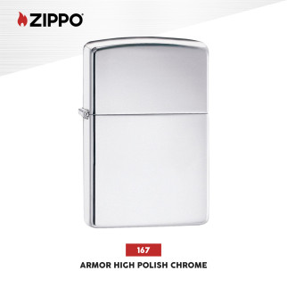 Zippo Accendino a Benzina Ricaricabile ed Antivento Armor High Polish