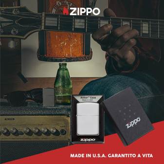 Zippo Accendino a Benzina Ricaricabile ed Antivento Armor High Polish