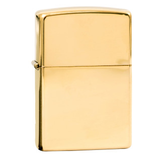 Zippo Accendino a Benzina Ricaricabile ed Antivento High Polish Brass
