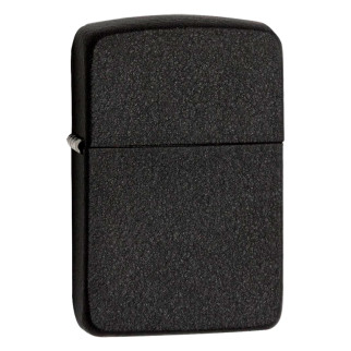 Zippo Accendino a Benzina Ricaricabile ed Antivento Black Crackle