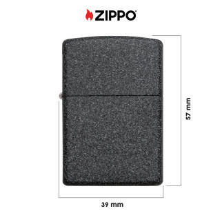 Zippo Accendino a Benzina Ricaricabile ed Antivento Iron Stone - mod.