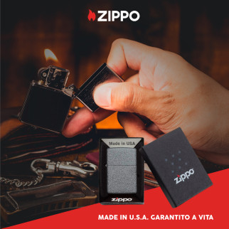 Zippo Accendino a Benzina Ricaricabile ed Antivento Iron Stone - mod.