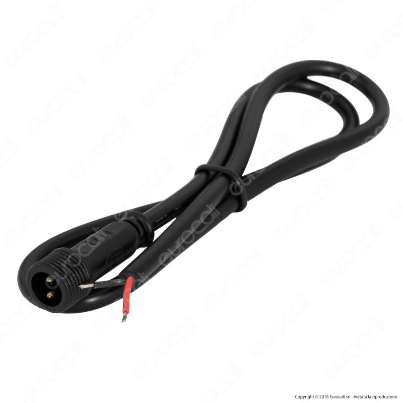 Life Cavo Con Connettore Maschio 2 Pin IP65 - mod. 39.9PL0200EC