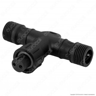 Life Connettore di Giunzione a T con 2 Pin IP65 - mod. 39.9PL0200T