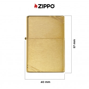 Zippo Accendino a Benzina Ricaricabile ed Antivento High Polish Brass