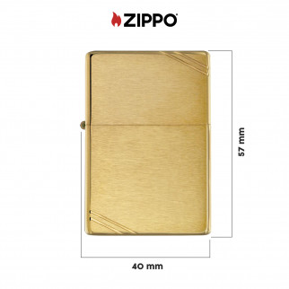 Zippo Accendino a Benzina Ricaricabile ed Antivento High Polish Brass