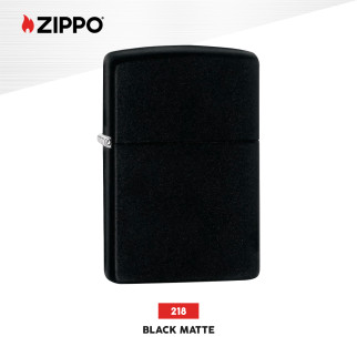Zippo Accendino a Benzina Ricaricabile ed Antivento Black Matte -