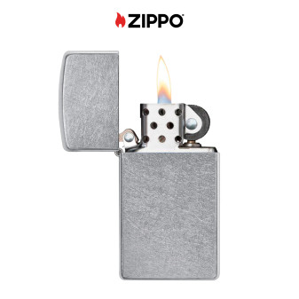 Zippo Accendino Slim a Benzina Ricaricabile ed Antivento Street