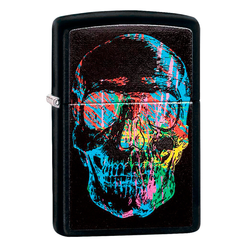 Accendino Zippo 28042 Colorful Skull Ricaricabile Antivento