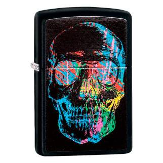 Accendino Zippo 28042 Colorful Skull Ricaricabile Antivento