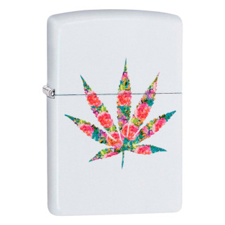 Accendino Zippo mod. 29730 Floral Leaf Design Antivento
