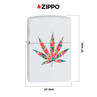 Accendino Zippo mod. 29730 Floral Leaf Design Antivento