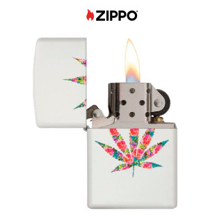 Accendino Zippo mod. 29730 Floral Leaf Design Antivento