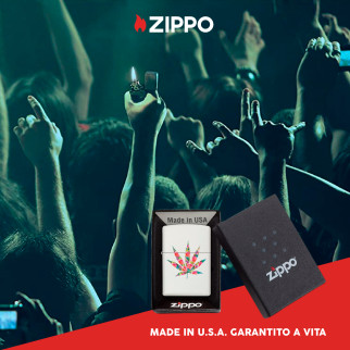 Accendino Zippo mod. 29730 Floral Leaf Design Antivento